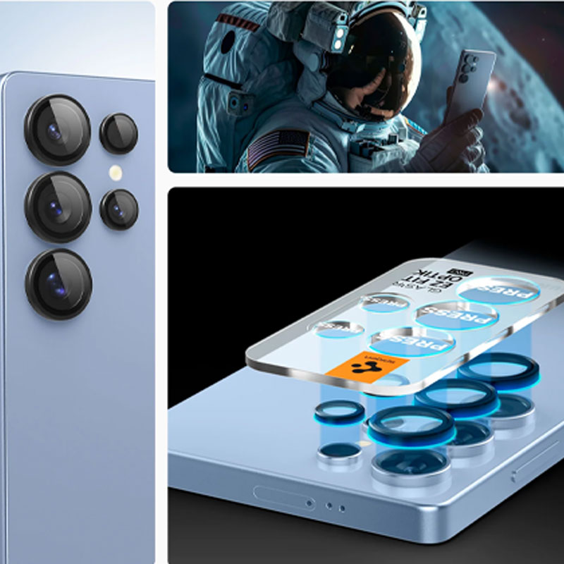 Spigen GlastR EZ fit Optik Pro HD Camera Lens Protector for Galaxy S25 Ultra (1Ps)