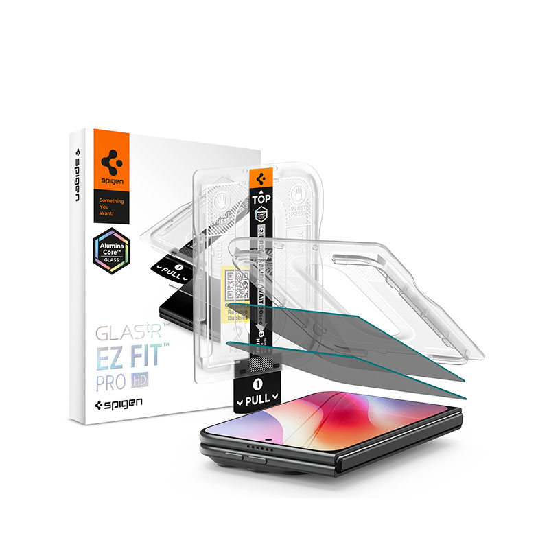 Spigen Glas Tr EZ Fit Pro HD Privacy Screen Protector for iPhone Duo