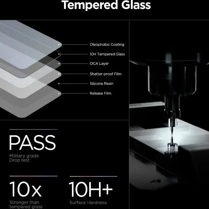 Spigen Glas tR EZ Fit Pro HD Screen Protector for Galaxy S26 Ultra (1 Piece)