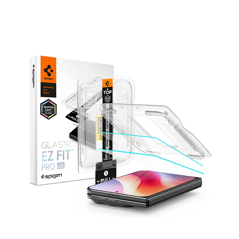 Spigen Glas tR EZ Fit Pro HD Screen Protector for iPhone Duo