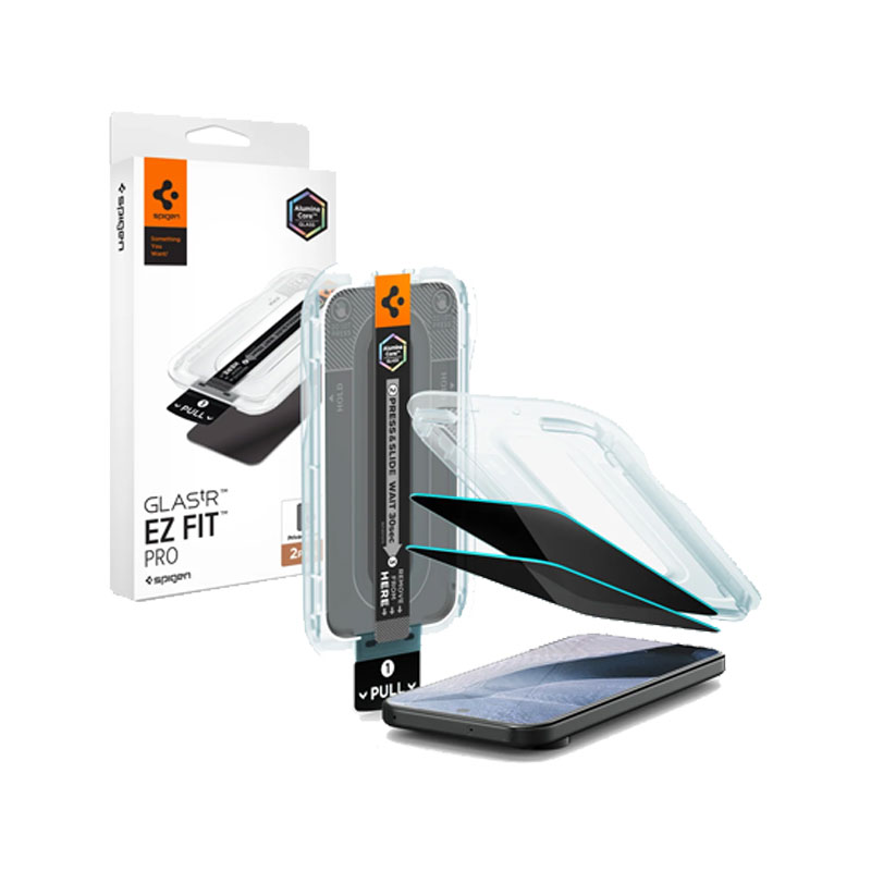 Spigen Glas tR EZ Fit Pro Privacy Screen Protector for Pixel 11 Pro XL/10 Pro XL/9 Pro XL (1 Pc)