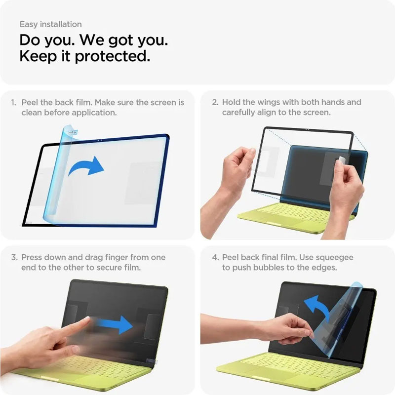 Spigen GLAS tR Slim Screen Protector for MacBook Neo 13"