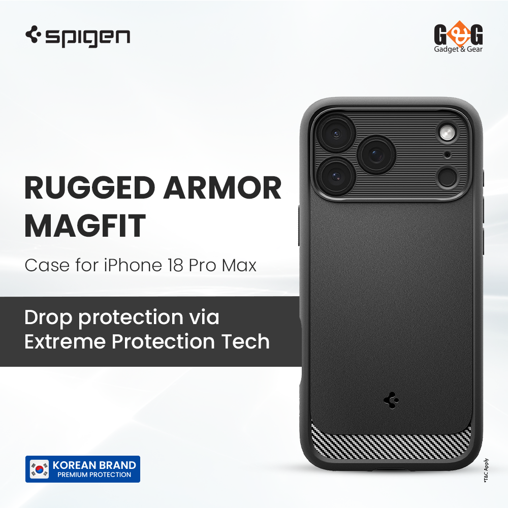 Spigen Rugged Armor MagFit Case for iPhone 18 Pro Max