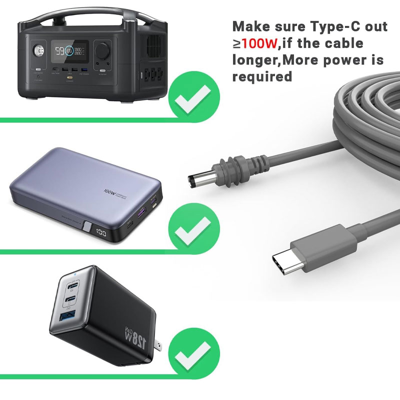 Starlink Mini 5 Meter USB Type-C Power Cable for Mini KIT