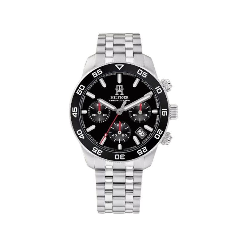 Tommy Hilfiger 41MM TH85 Black Dial Chronograph Men's Watch (TW001856)