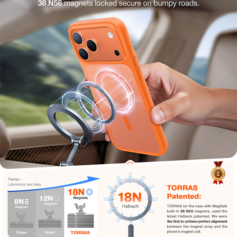 TORRAS Guardian Magnetic Case for iPhone 17 Pro