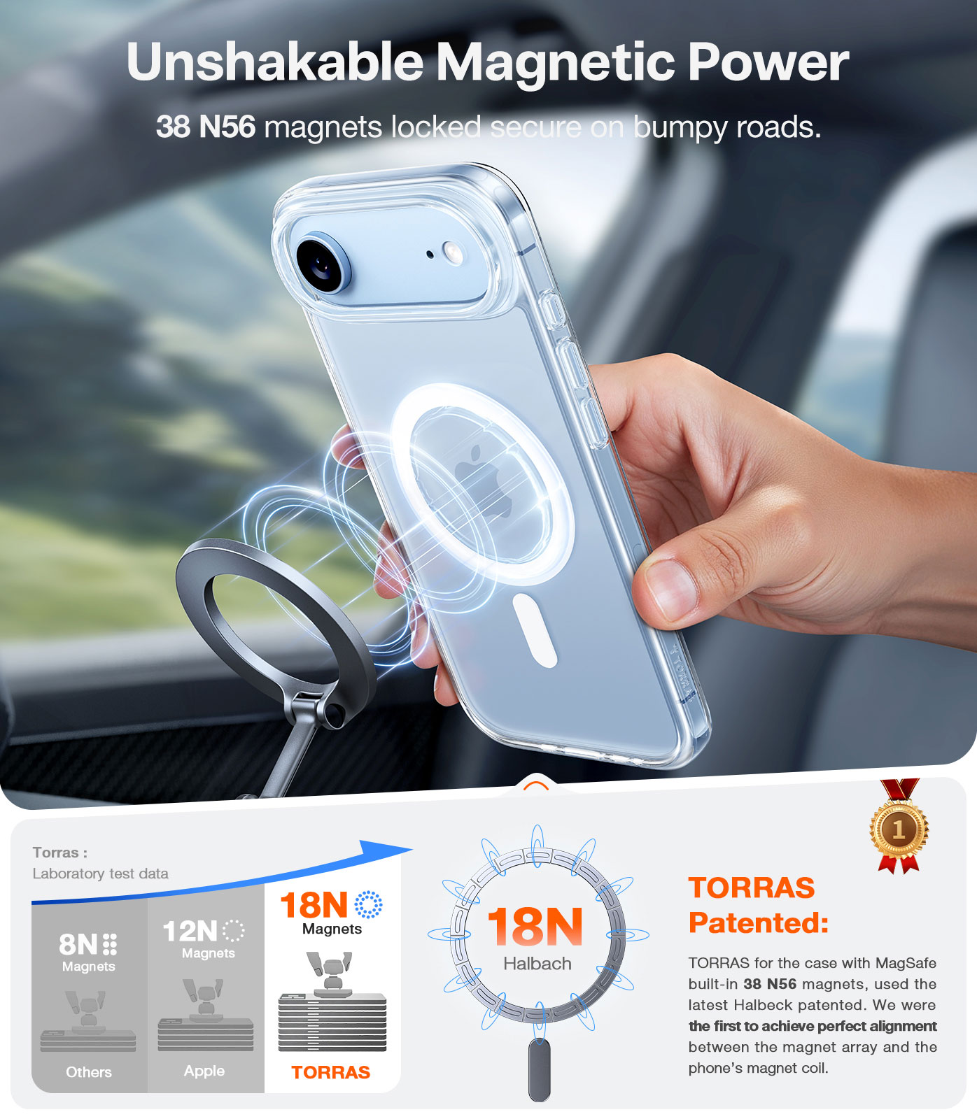 TORRAS Guardian Magnetic Case for iPhone Air