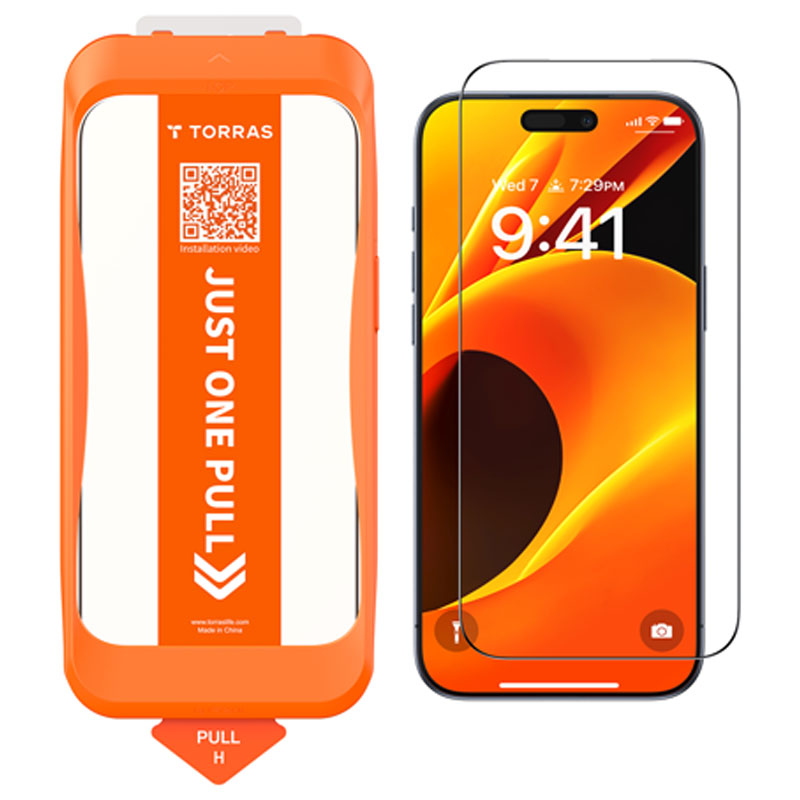 TORRAS Install Master Screen Protector for iPhone 17 Pro Max