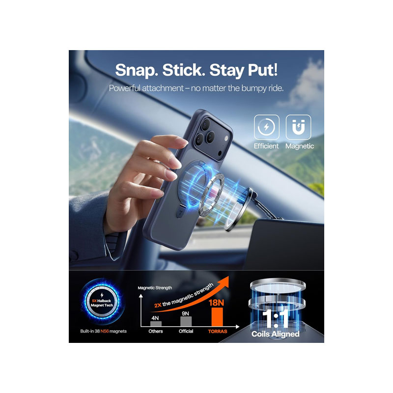 TORRAS Ostand Pro Case for iPhone 17 Pro