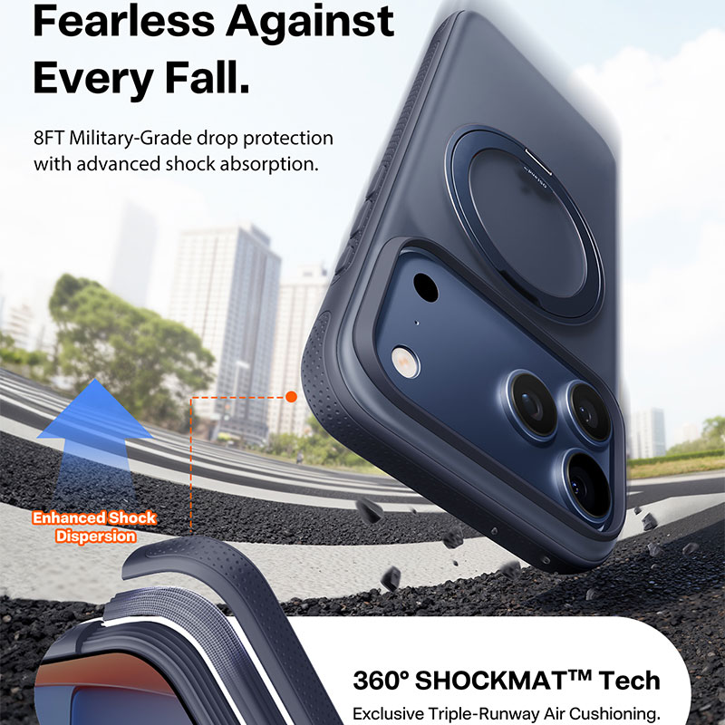 TORRAS Ostand R Fitness Case for iPhone 17 Pro Max