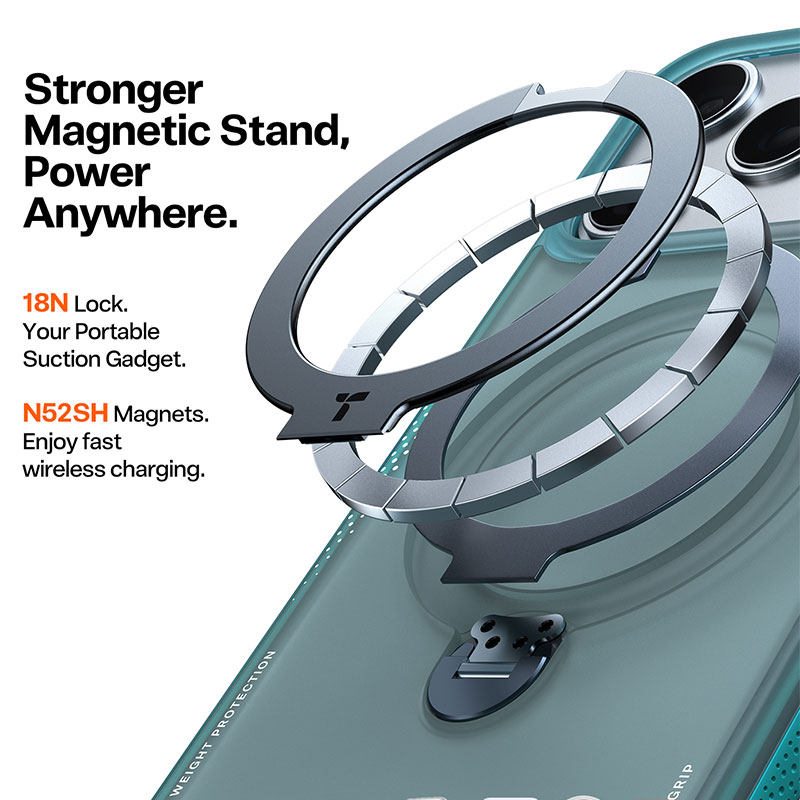 TORRAS Ostand Spin/ Q3 Air Case for iPhone 17 Pro