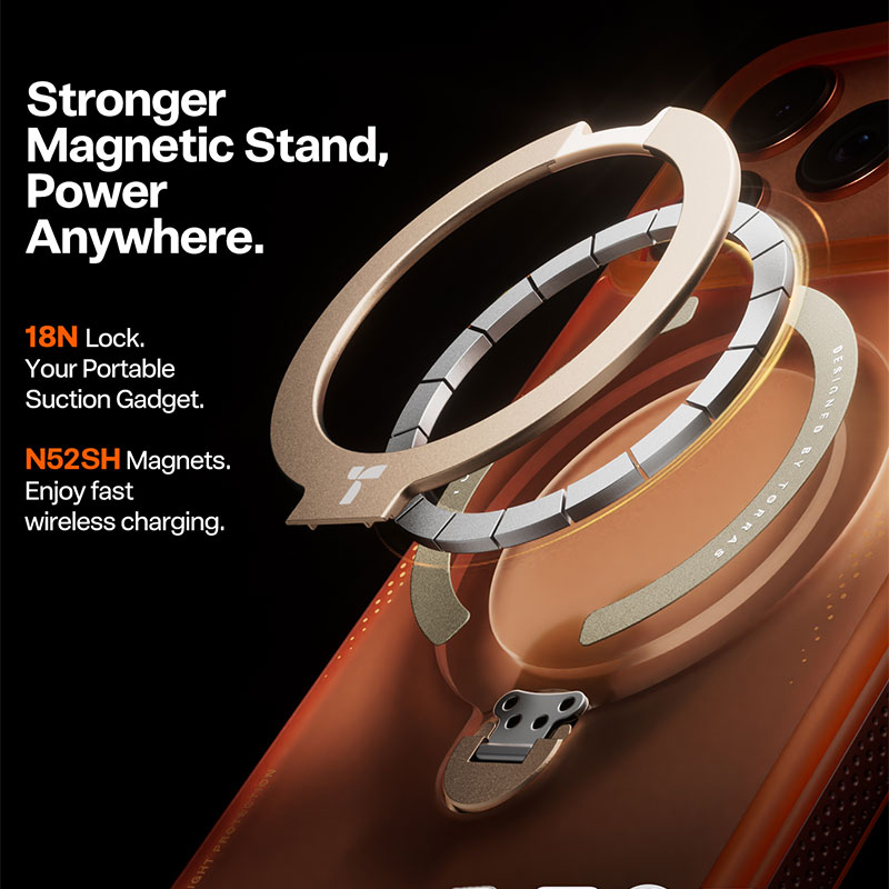 TORRAS Ostand Spin/ Q3 Air Case for iPhone 17 Pro