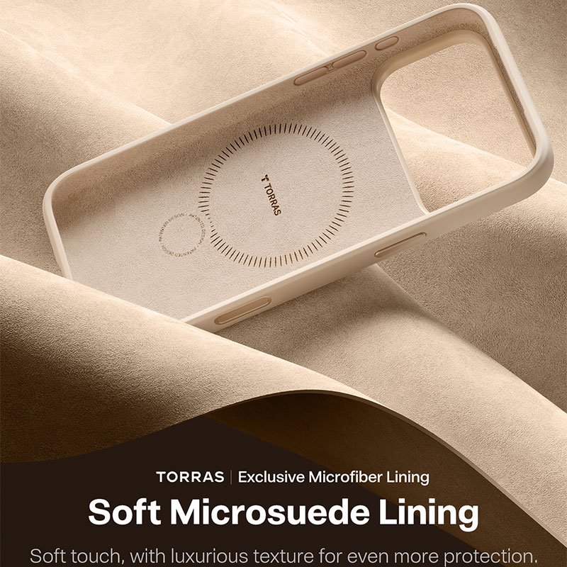 Torras Ostand Spin Silicone Case for iPhone 17 Pro Max