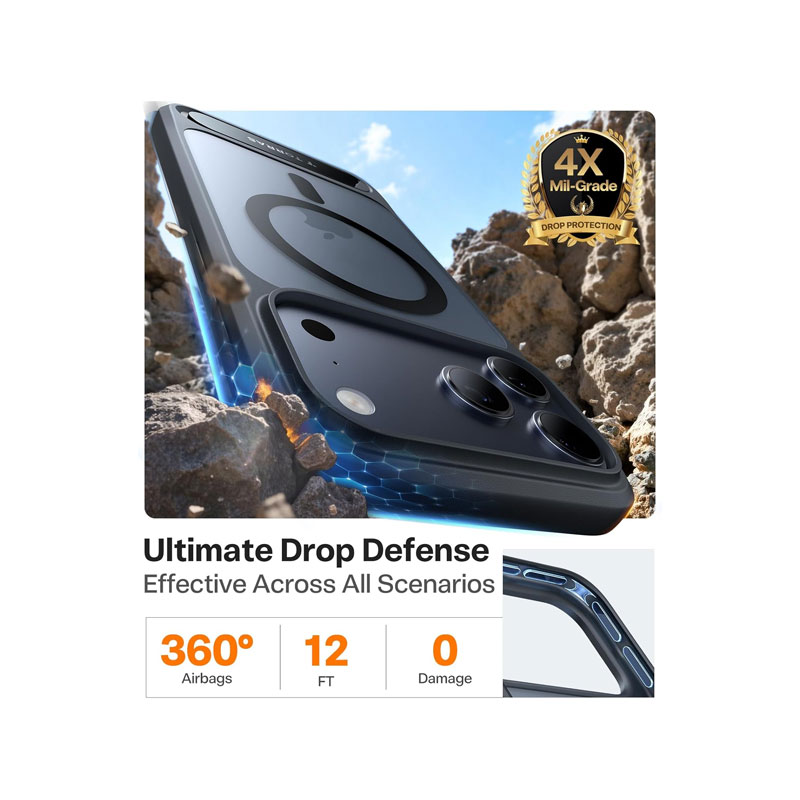 TORRAS Pstand Case for iPhone 17 Pro
