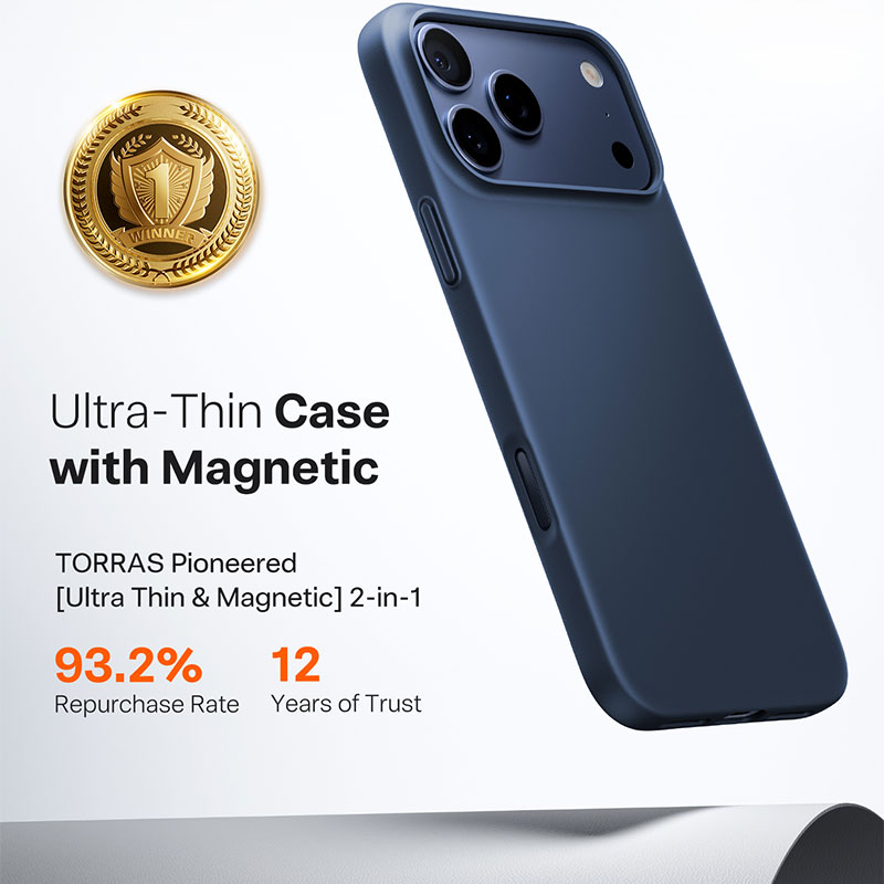 TORRAS SlimFit Mag Case for iPhone 17 Pro Max
