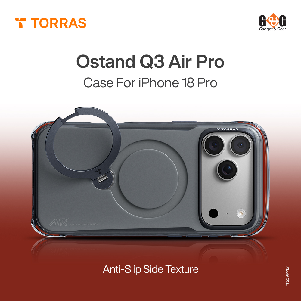 TORRAS Ostand Q3 Air Pro Case for iPhone 18 Pro