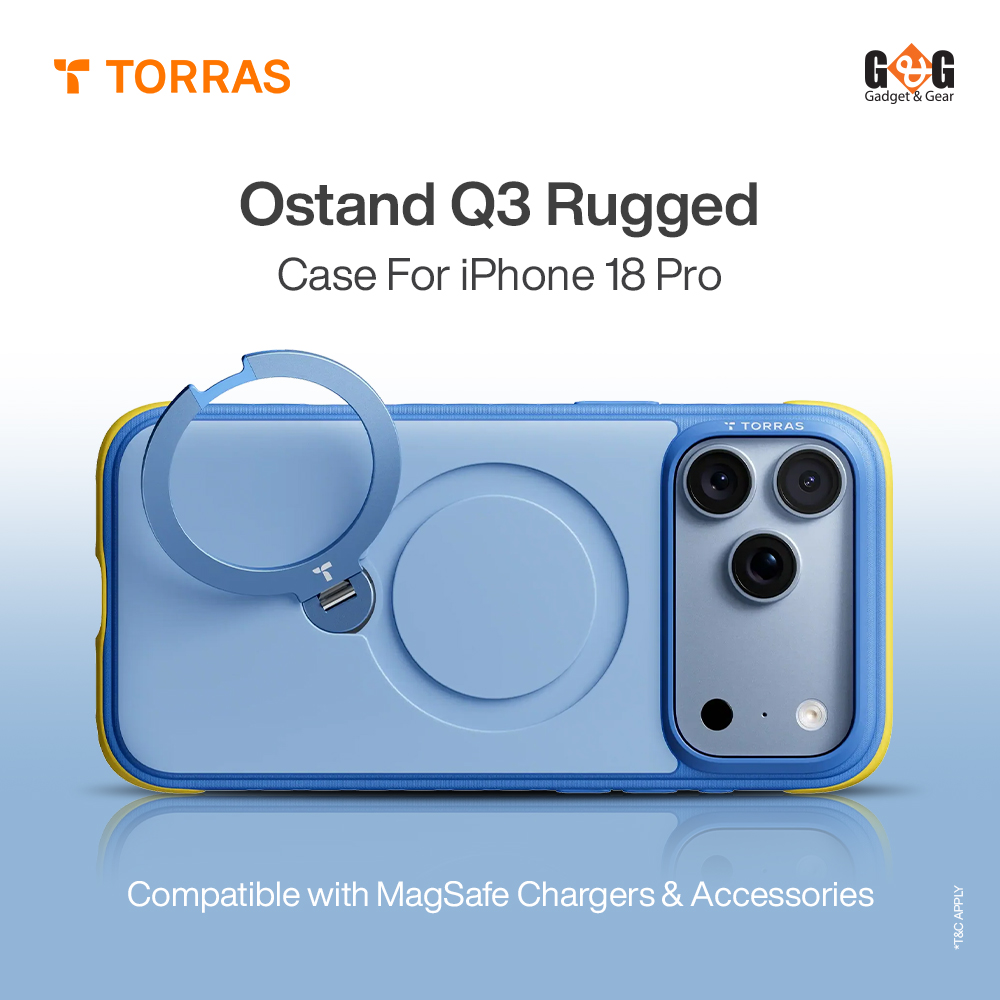 TORRAS Ostand Q3 Rugged Case for iPhone 18 Pro