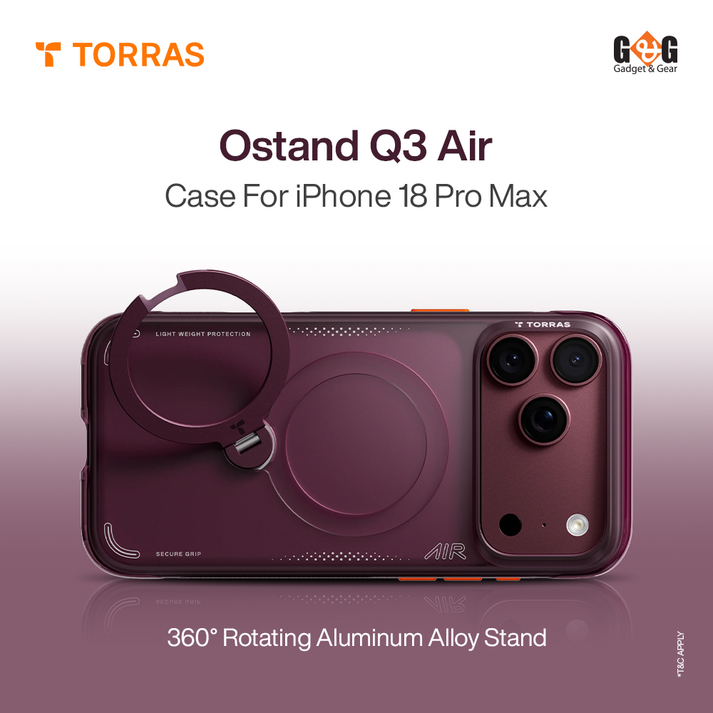TORRAS Ostand Q3 Air Case for iPhone 18 Pro Max