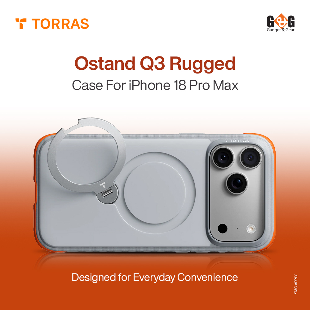 TORRAS Ostand Q3 Rugged Case for iPhone 18 Pro Max