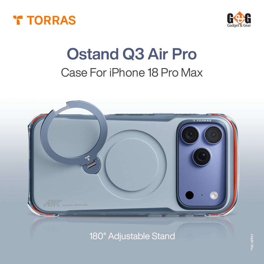 TORRAS Ostand Q3 Air Pro Case for iPhone 18 Pro Max