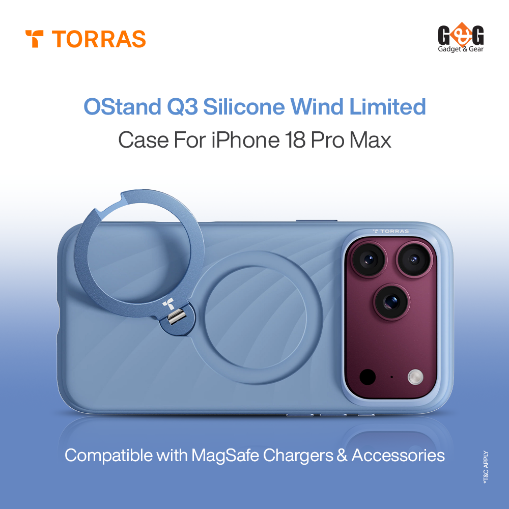 TORRAS OStand Q3 Silicone Wind Limited Case for iPhone 18 Pro Max