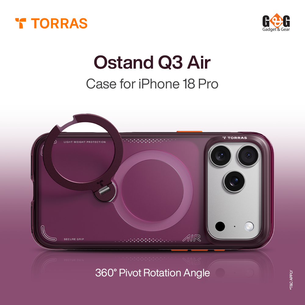 TORRAS Ostand Q3 Air Case for iPhone 18 Pro