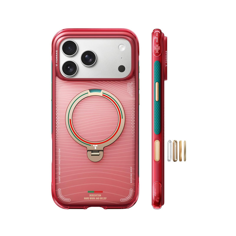 Torras Ostand Q3 Air Portugal Case for iphone 17 Pro Max