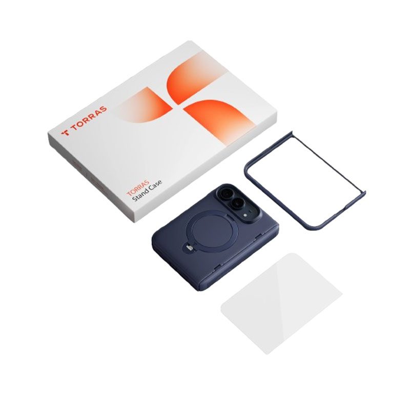 TORRAS Ostand Q3 Spin Case with Screen Protectors for iPhone Duo