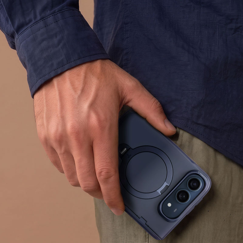 TORRAS Ostand Q3 Spin Case with Screen Protectors for iPhone Duo