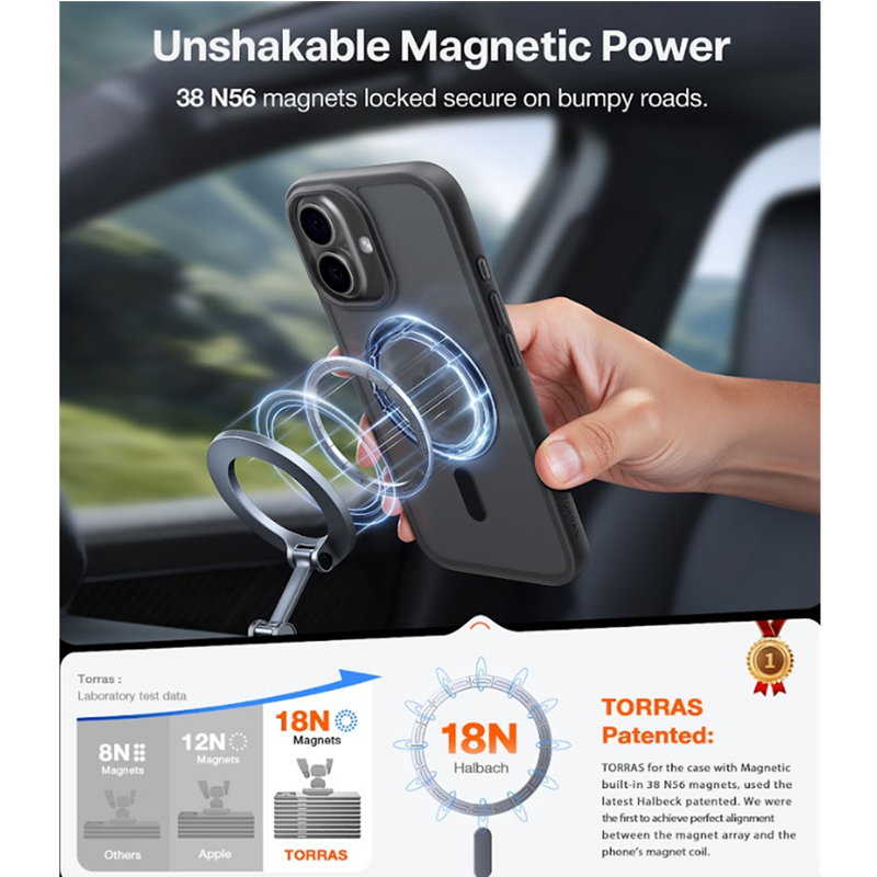 TORRAS Guardian Magnetic Case for iPhone 17