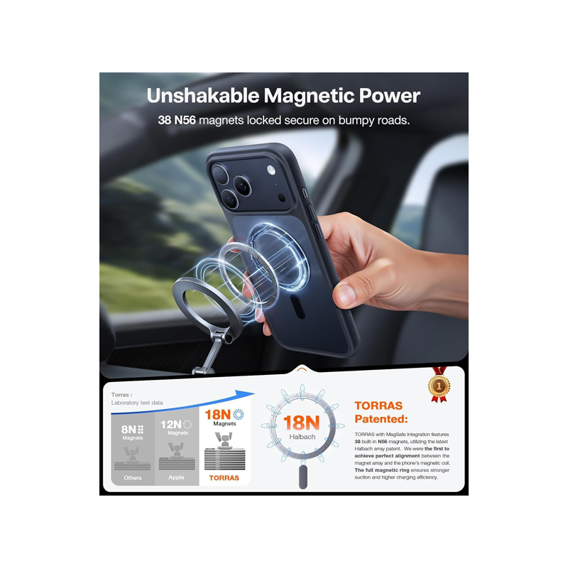 TORRAS Guardian Magnetic Case for iPhone 17 Pro