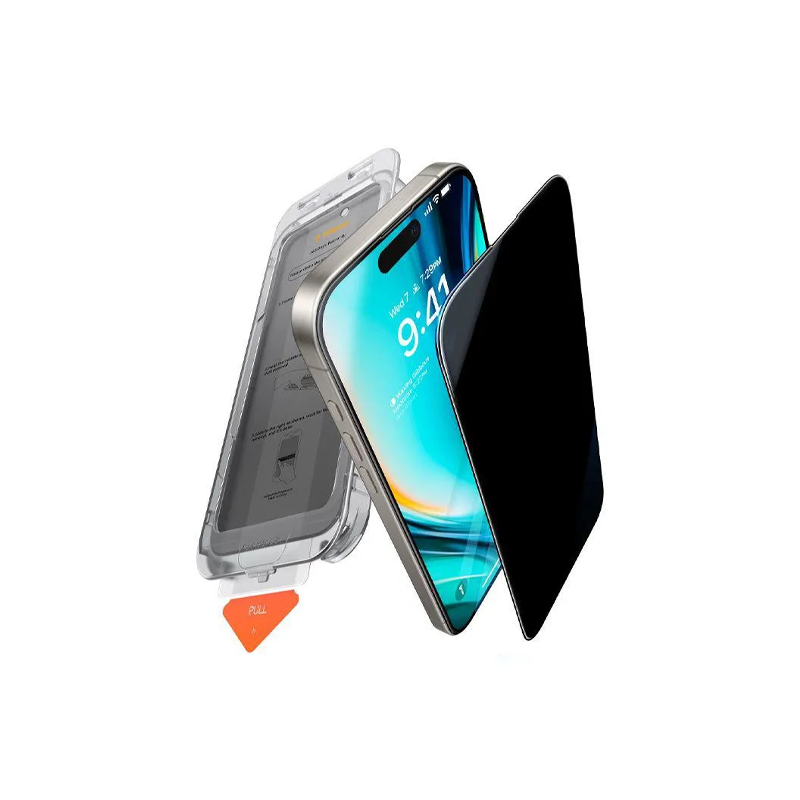  TORRAS Install Master Privacy Screen Protector for iPhone 17