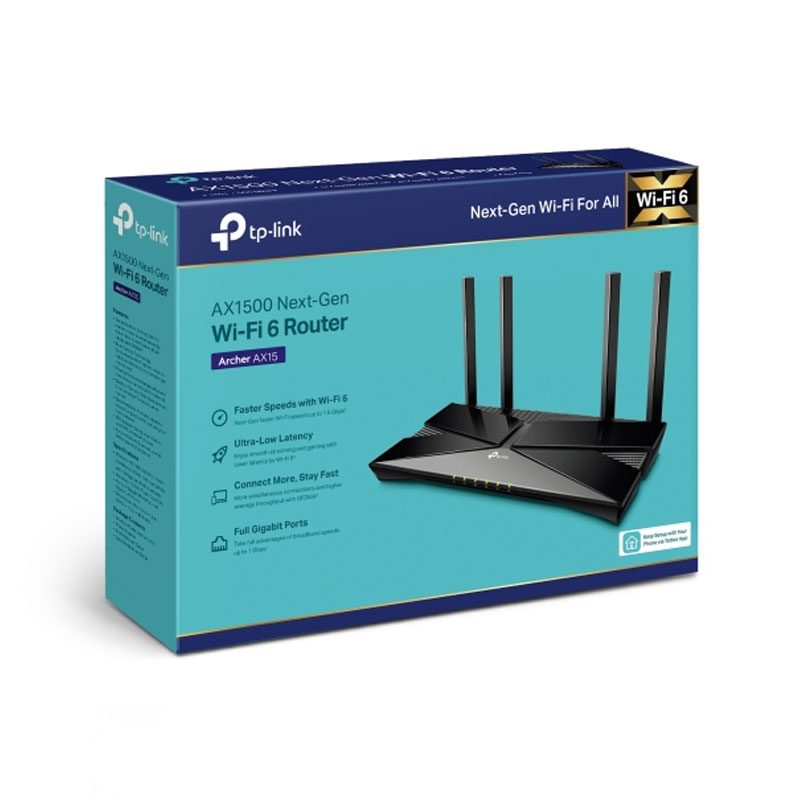 TP-Link Archer AX15 AX1500 Dual Band Gigabit WiFi Router