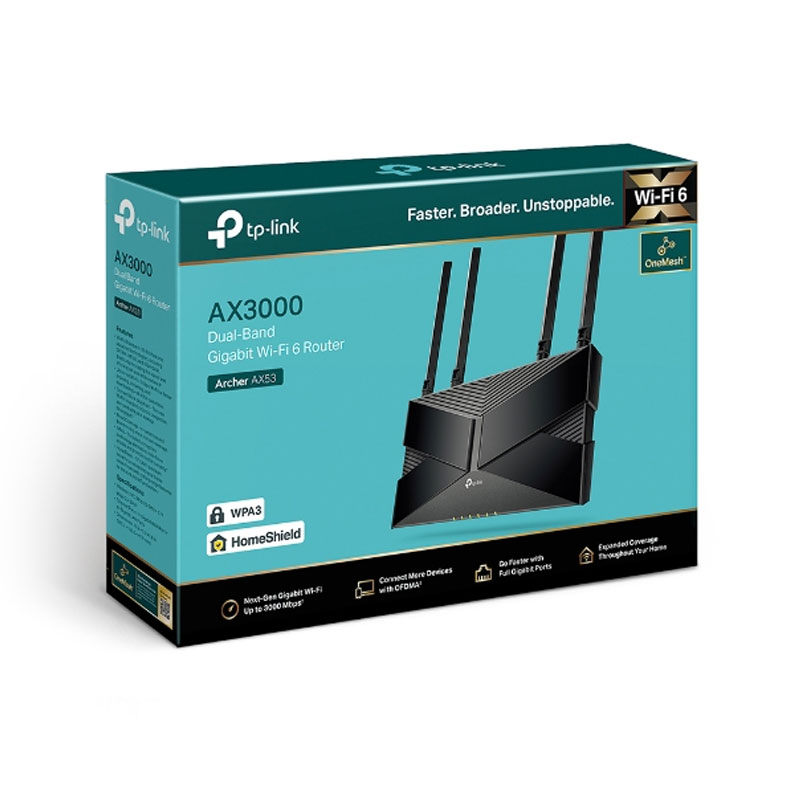 TP-Link Archer AX53 AX3000 Dual-Band Gigabit Wi-Fi 6 Router