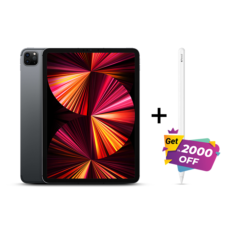 Bundle Offer on iPad Pro 12.9 Inch WiFi (5th Gen) M1 Chip & Apple Pencil (2nd Gen)