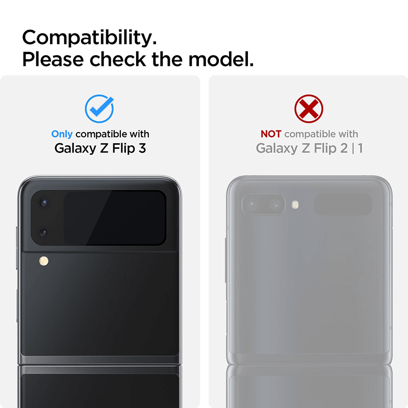 Spigen Galaxy Z Flip3 Optik Lens Protector + Hinge Film
