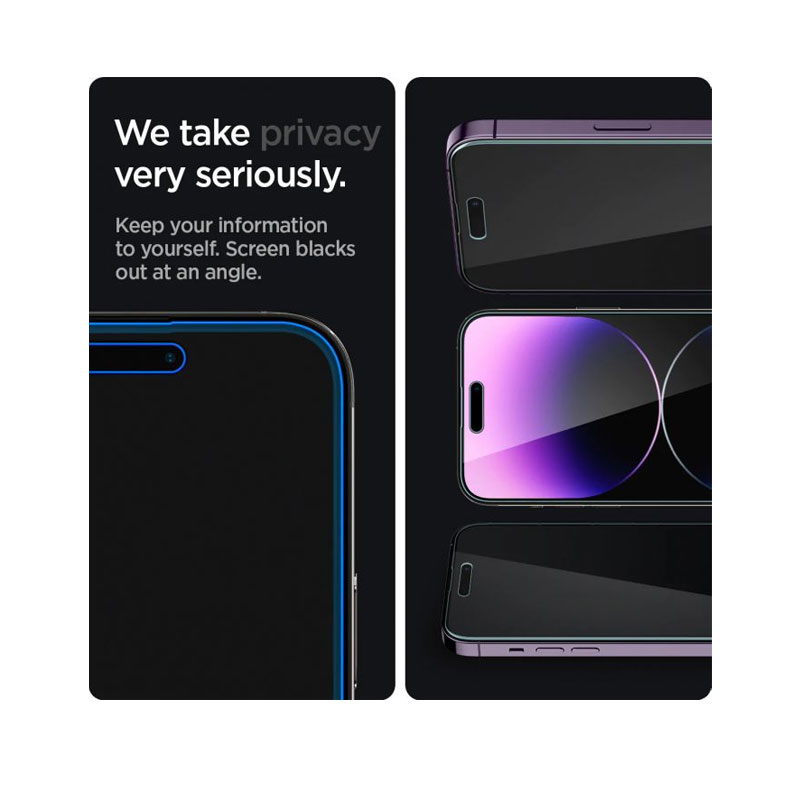 Spigen GLAS.tR Privacy HD Screen Protector for iPhone 14 Pro Max