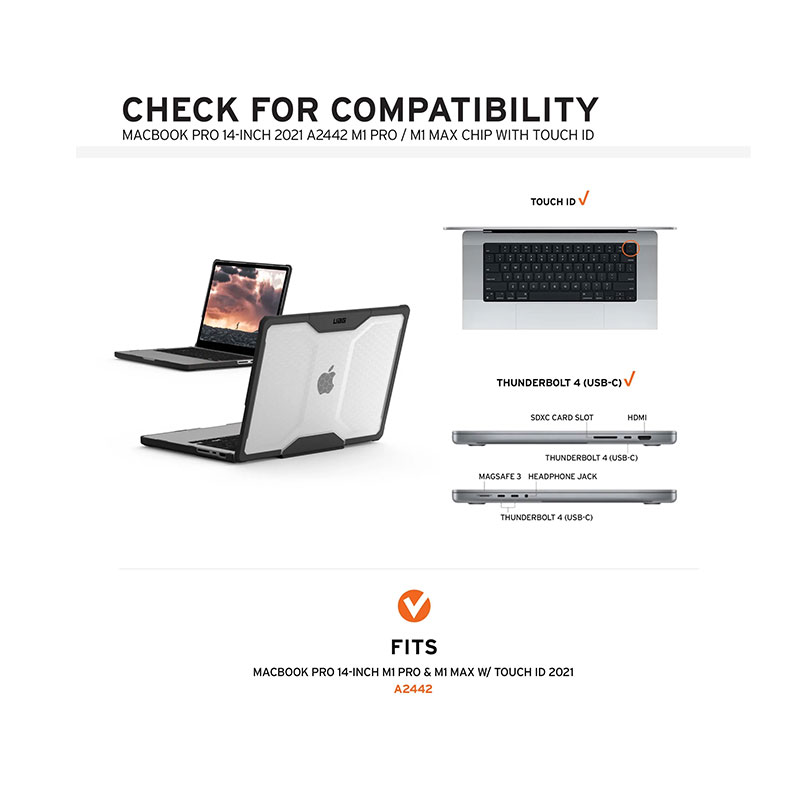 UAG Lucent Series Case for MacBook Pro 14" (M1/M2 Max & Pro) (2021-2023)