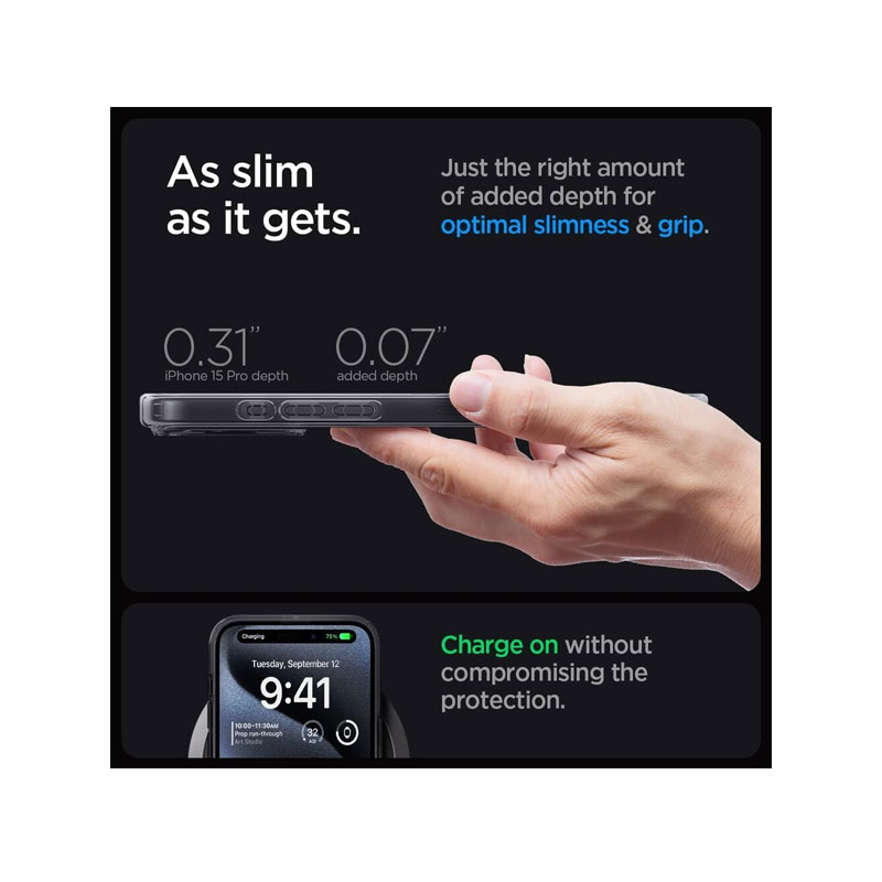 Spigen Ultra Hybrid Zero One MagFit Case for iPhone 15 Pro
