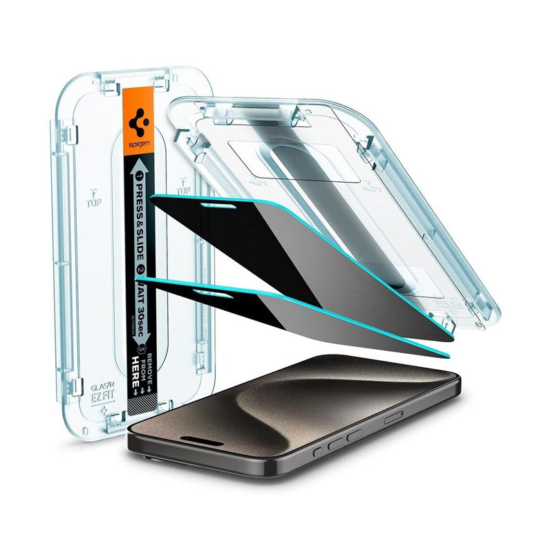 Glas.tR EZ Fit Privacy Screen Protector for iPhone 15 Pro Max (1Pc)